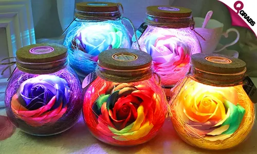 LED-Lit Rose-Themed Decor Items!